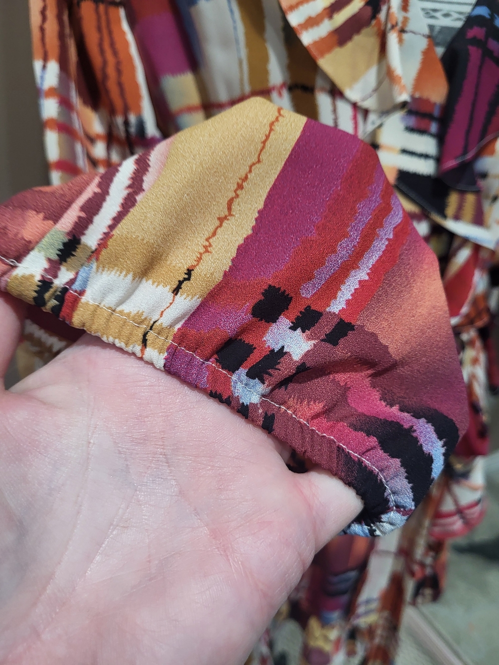 International Concepts Plaid Ruffle Faux Wrap Dress - Picture 3 of 9